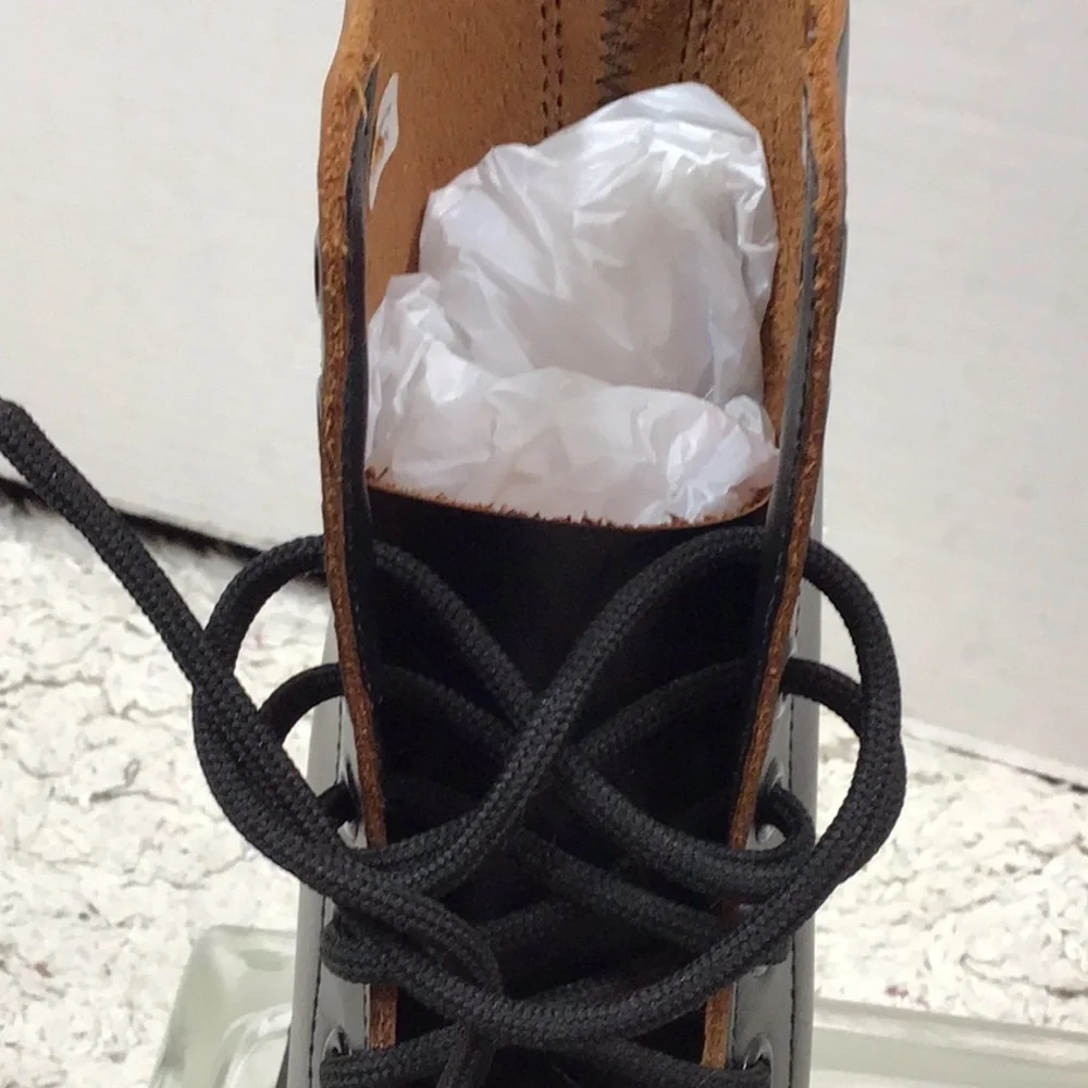 Dr. Martens Black leather 1490 made in England moto boots 6